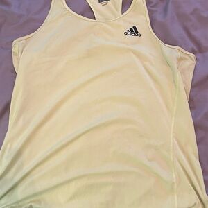 Adidas Yellow Racerback Tank Top